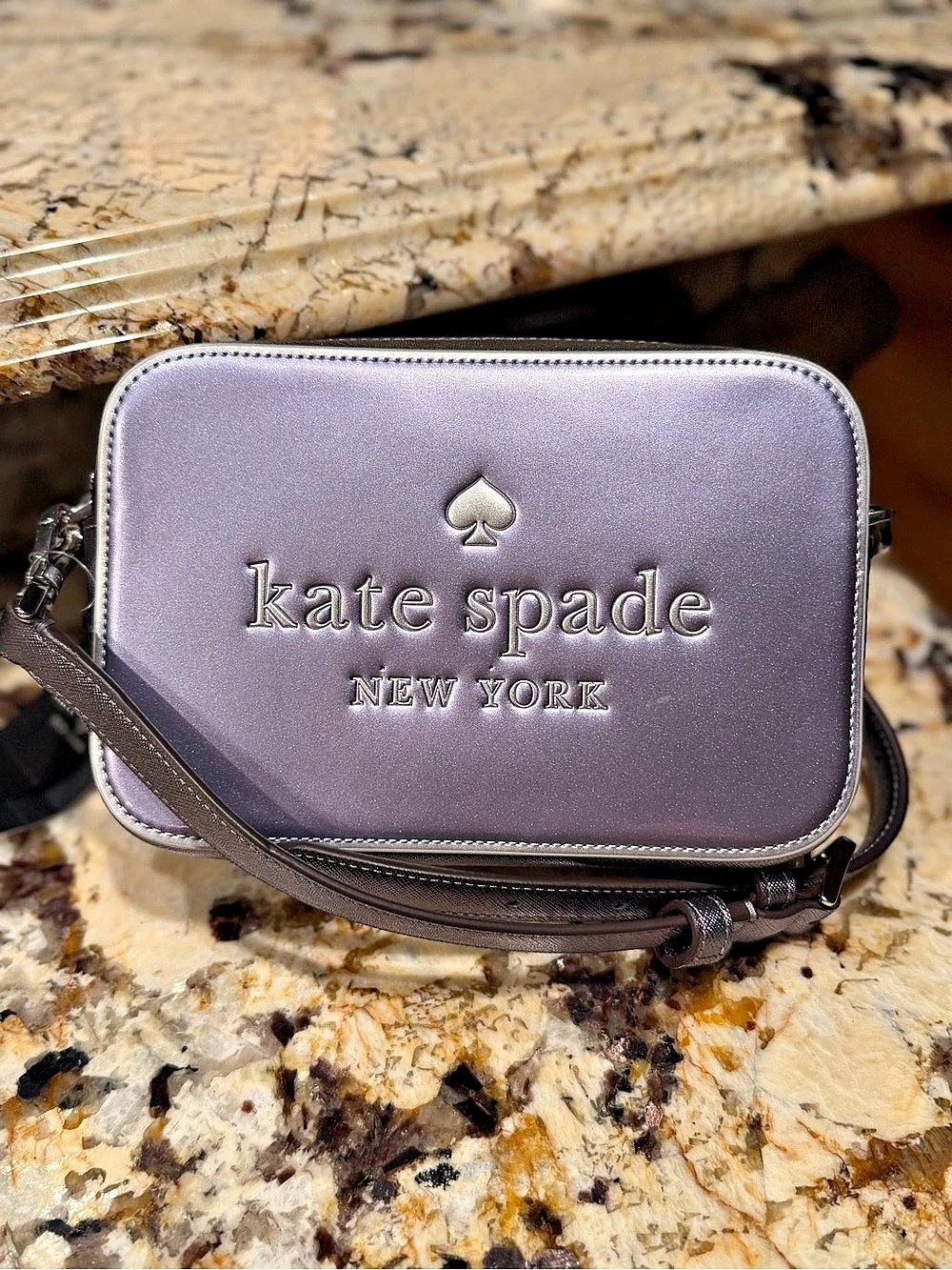 Kate Spade Oh Snap Camera Crossbody Bag in Purple NWT